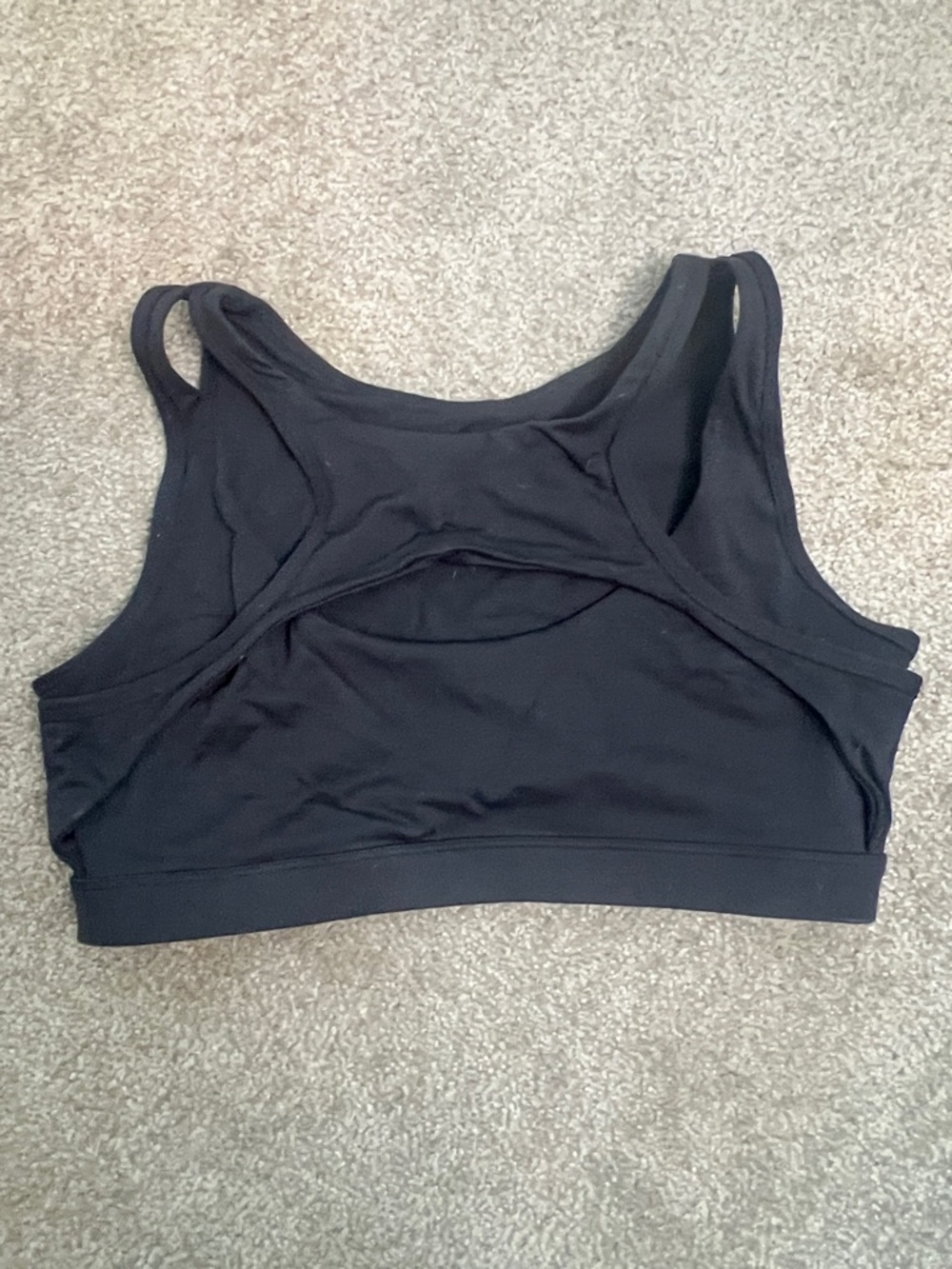Amazon Black Racerback Seamless Sports Bra